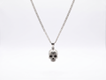 Skull Charm Necklace by SilverGoldandRose - Daring Elegance with a Touch of Edge