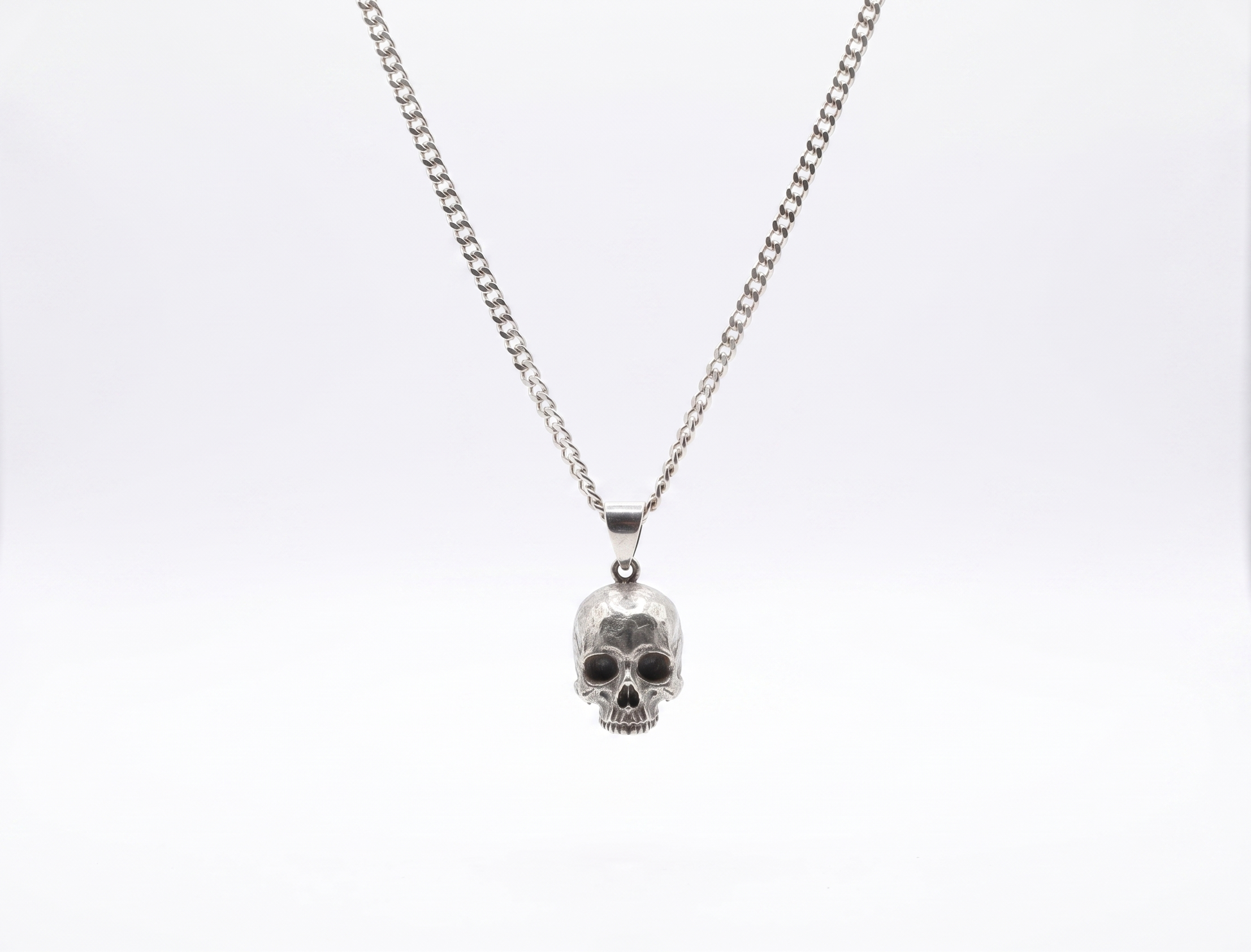 Skull Charm Necklace by SilverGoldandRose - Daring Elegance with a Touch of Edge