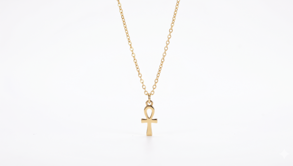Elysian Jewelry Ankh Necklace - Sterling Silver Ancient Symbol Pendant