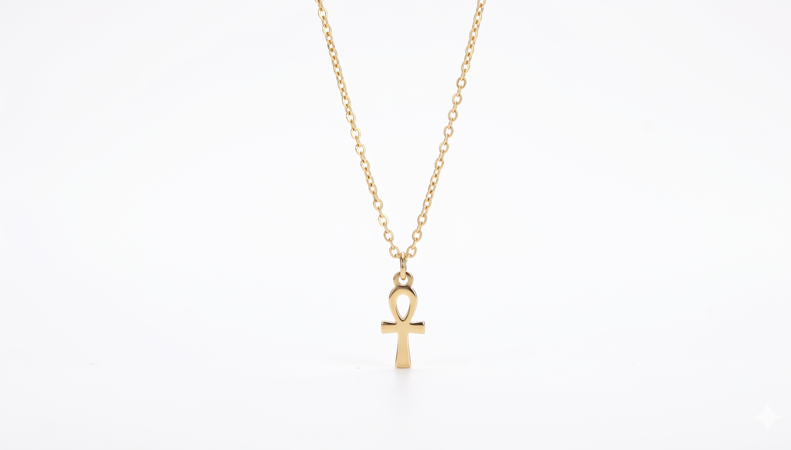 Elysian Jewelry Ankh Necklace - Sterling Silver Ancient Symbol Pendant