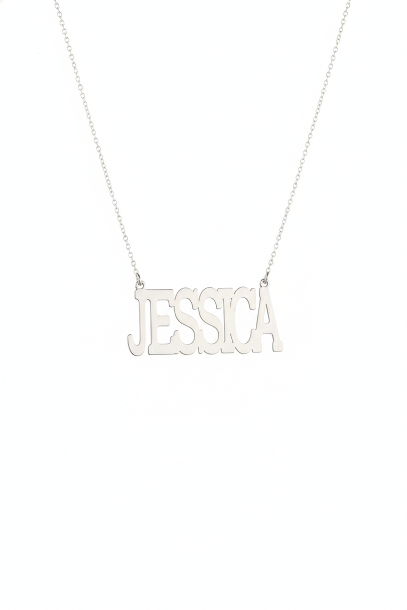 Bold & Beautiful Custom Name Necklace - 925 Sterling Silver RnB Style Jewelry