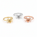 Mystic Aura Spider Ring in 925 Sterling Silver