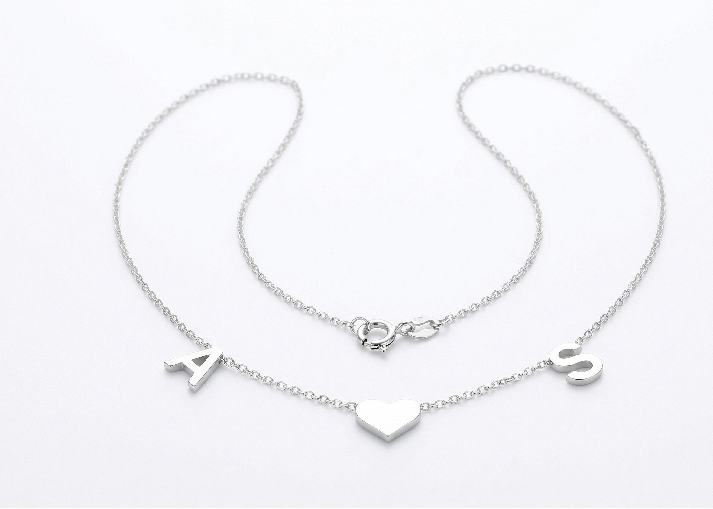 Initial Heart Necklace | Delicate Personalized Jewelry for Women