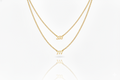 Intertwined Angel Number Necklace - Inspiring Design with Curb Chain