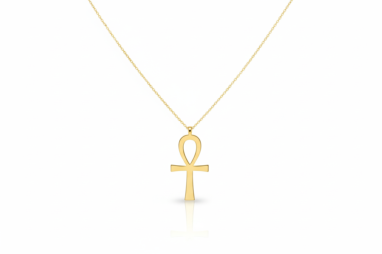 Ankh Necklace - Sterling Silver, Gold & Rose Gold Designs