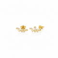 Personalized Silver and Gold Name Stud Earrings