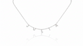 Pave Initial CZ Diamond Letter Necklace in Sterling Silver
