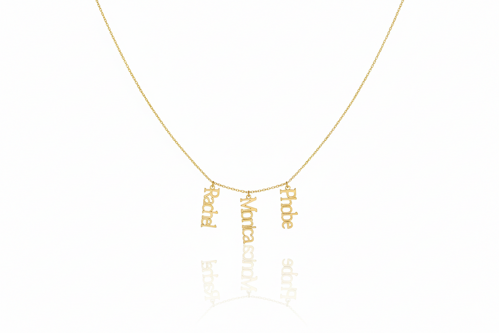 Custom Interlocking Name Necklace