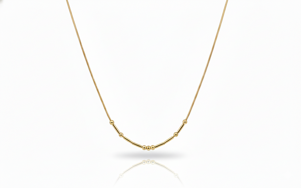 SilverGoldandRose Custom Morse Code Necklace - Personalized Hidden Message Jewelry