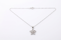 Aphrodite Dainty CZ Diamond Venus Flower Necklace | Symbol of Love & Beauty | Protection Pendant