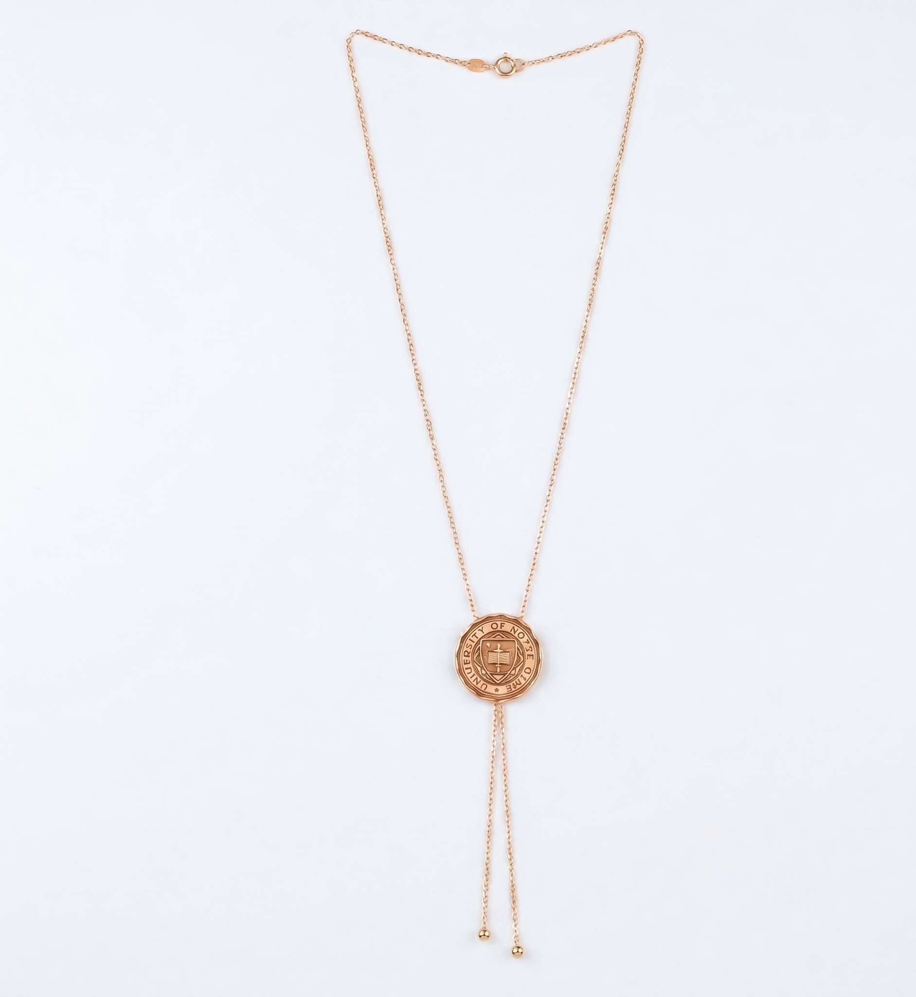 University Logo Necklace | Customizable Graduation Gift | Adjustable Jewelry for Any University