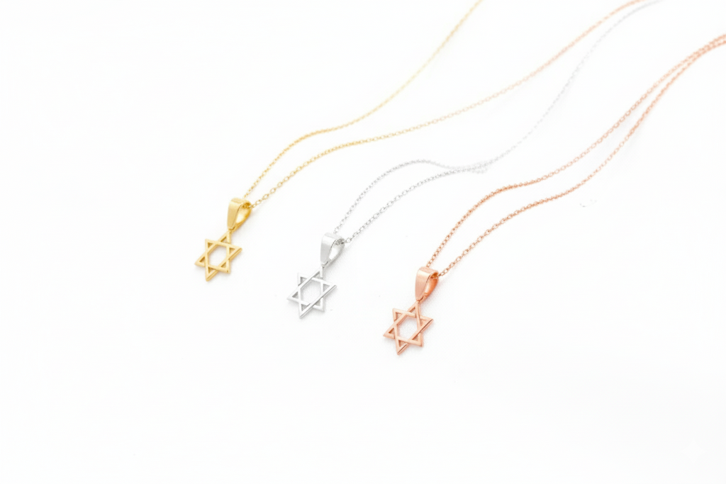 Elegant Sterling Silver Magen David Charm