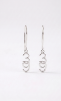 Lucky Charm Jewelry Sterling Silver Number Drop Earrings