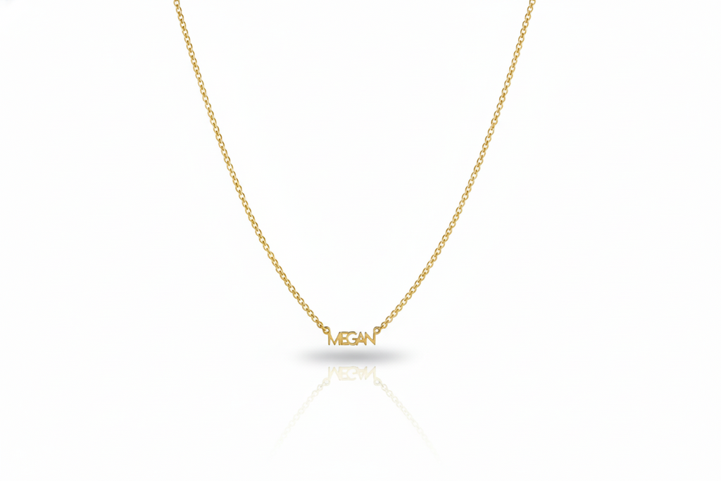 Intertwined Elegance Name Necklace in Silver, Gold, and Rose
