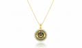 Personalized Graduation Medallion Necklace in Sterling Silver