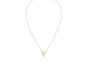 Personalized CZ Diamond Dainty Initial Necklace