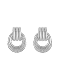 Gigi Knot Statement Earring Silver