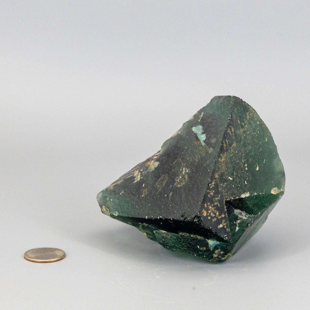 Green Fluorite Crystal Cubic Cluster Clarity Stone