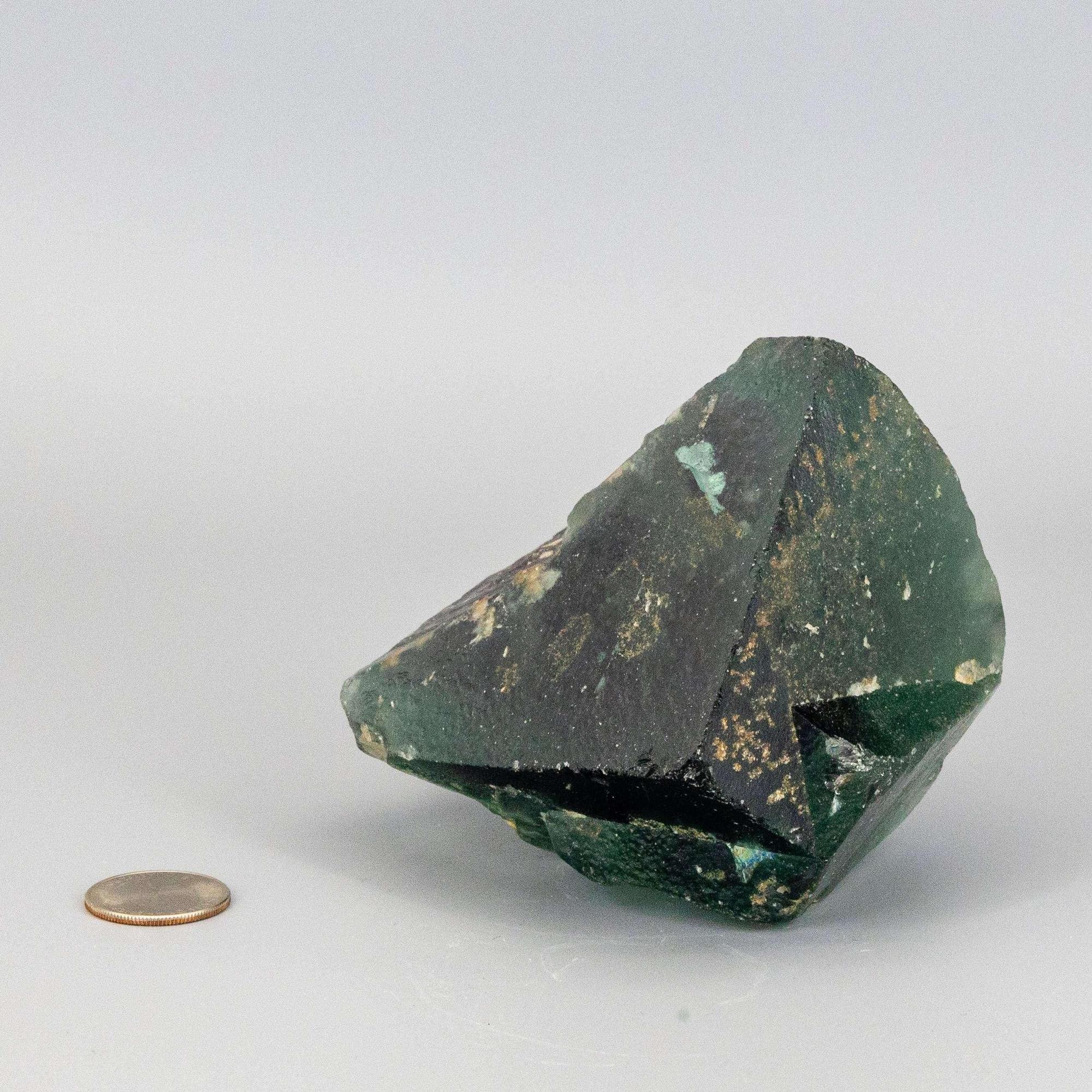 Green Fluorite Crystal Cubic Cluster Clarity Stone