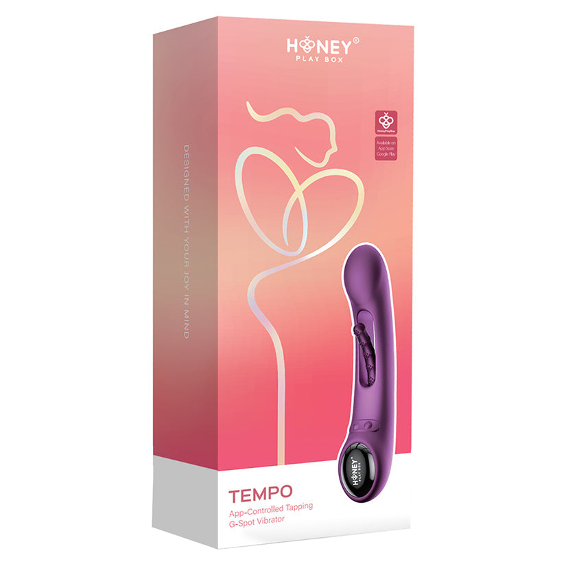 Honey Play Box Tempo Pressure Sensing G-Spot Vibrator-Purple