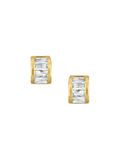 Hyacinth Baguette Stud Earring