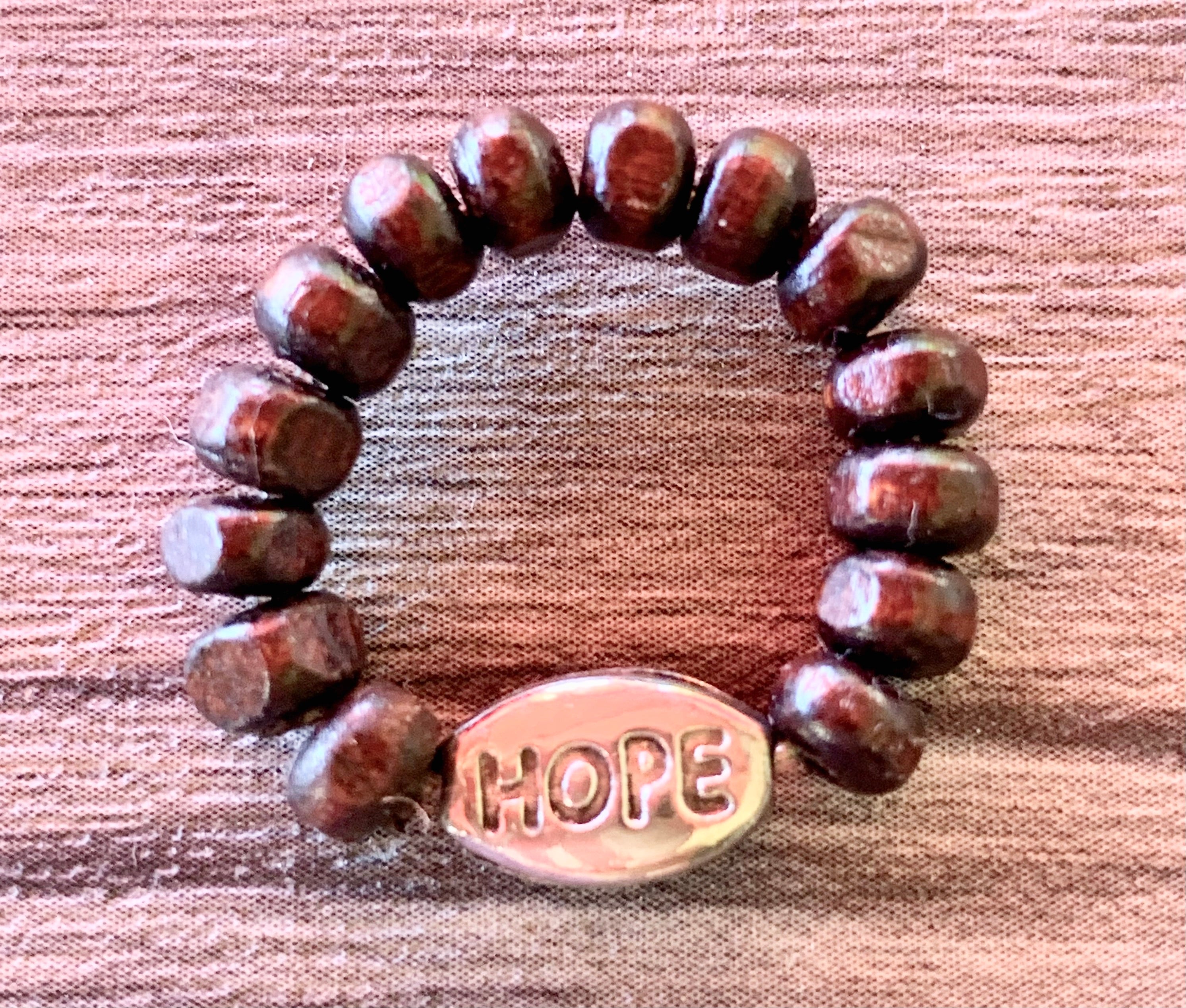 Hope Handmade Expandable Rings in Tourmaline, Obsidian, Cats Eye, and Wood