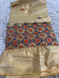 Blouse piece with embroidery work / cut piece 1 meter