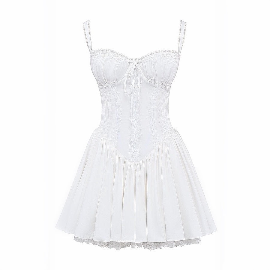 Dream Girl White Corset Mini Dress