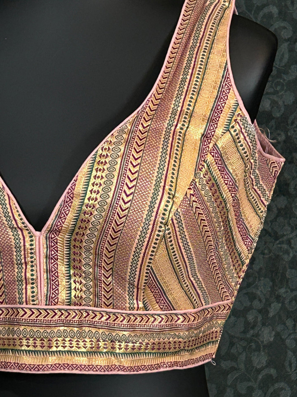 Silk blouse : brocade silk blouse