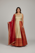 Silk Anarkali dress