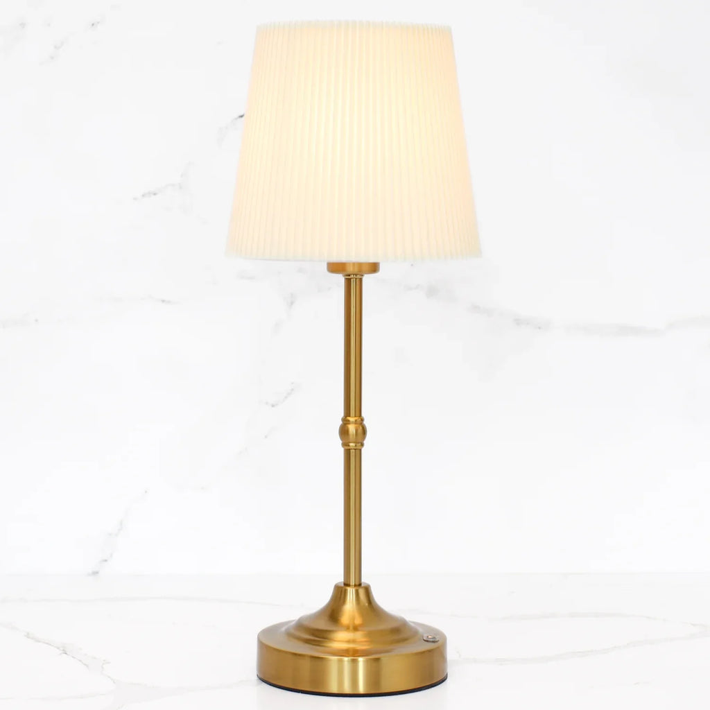 Rechargeable Touch-Control Gold LED Lamp
