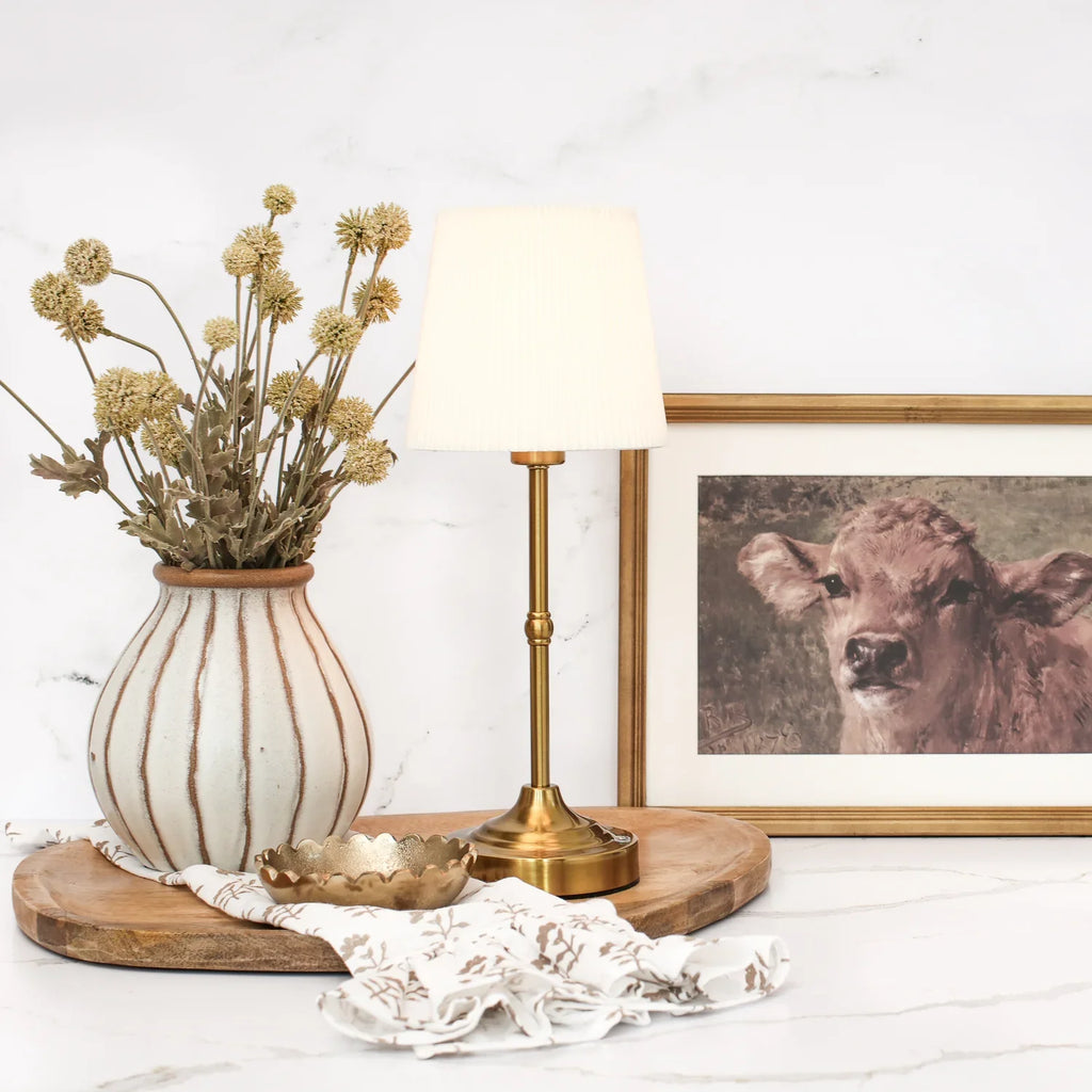 Rechargeable Touch-Control Gold LED Lamp