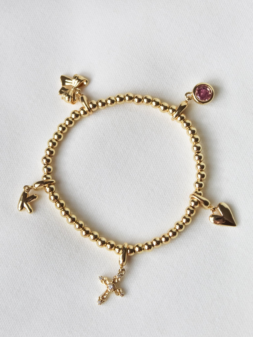 Silver Stretch Bead Bracelet