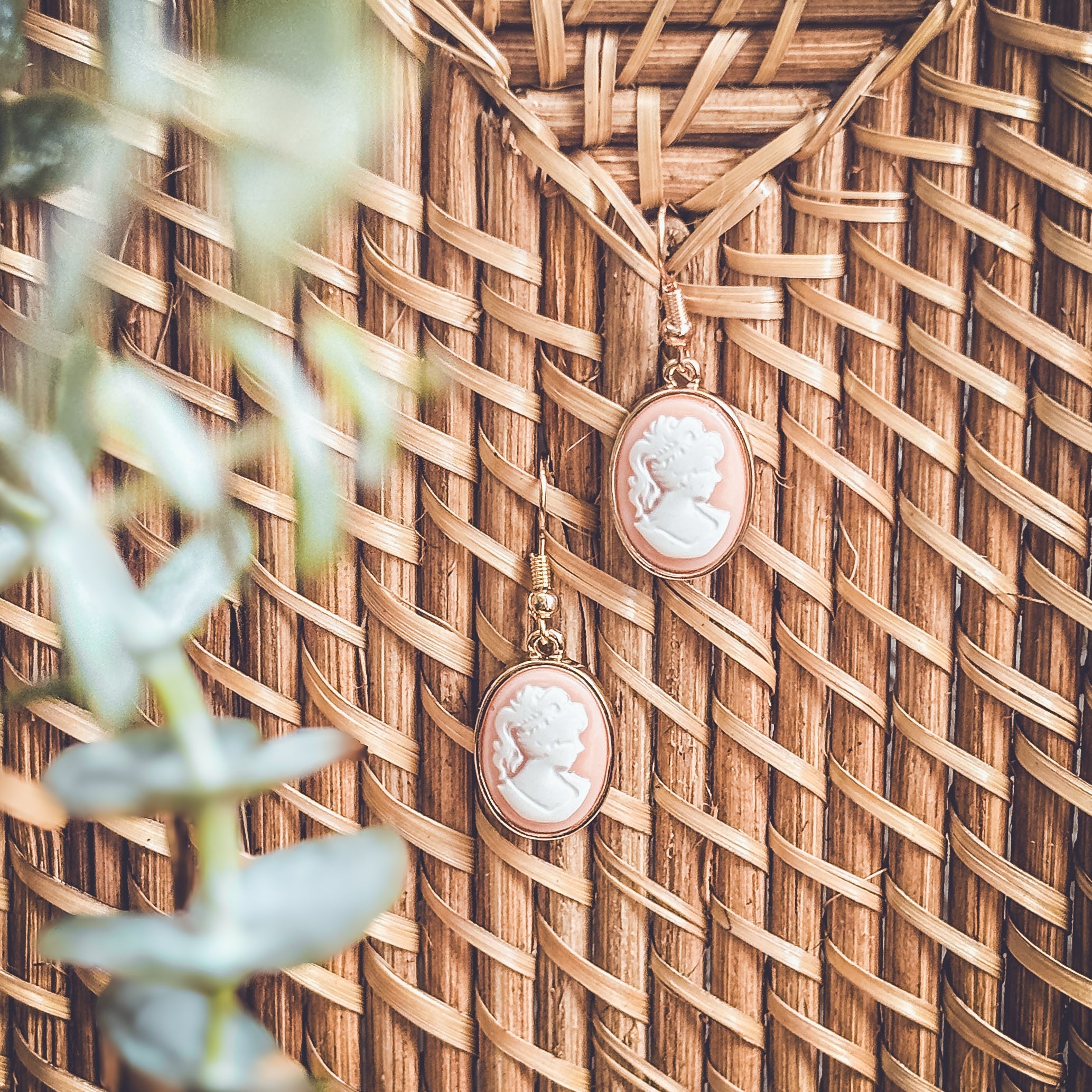 Beautiful Cameo Silhouette Earrings