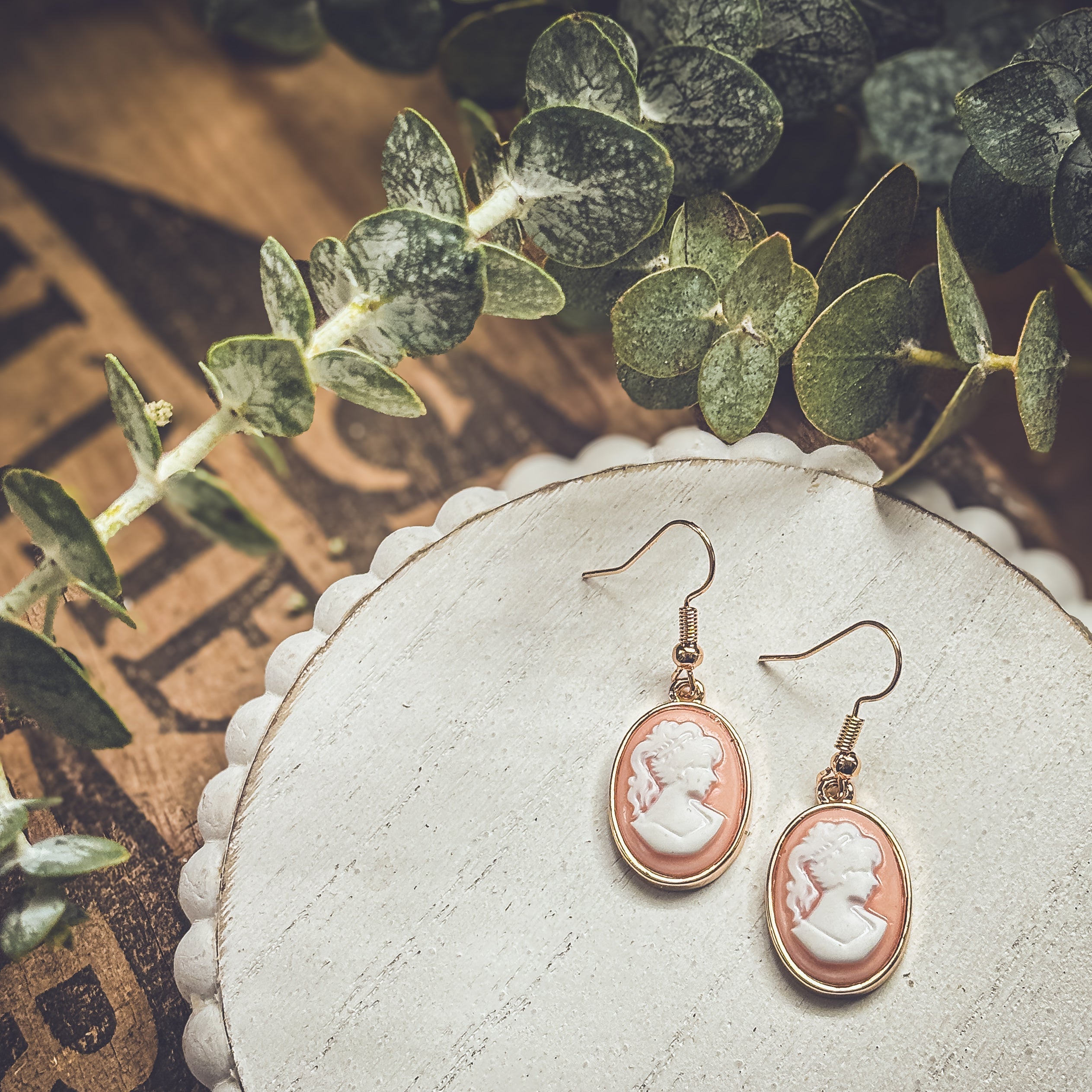 Beautiful Cameo Silhouette Earrings