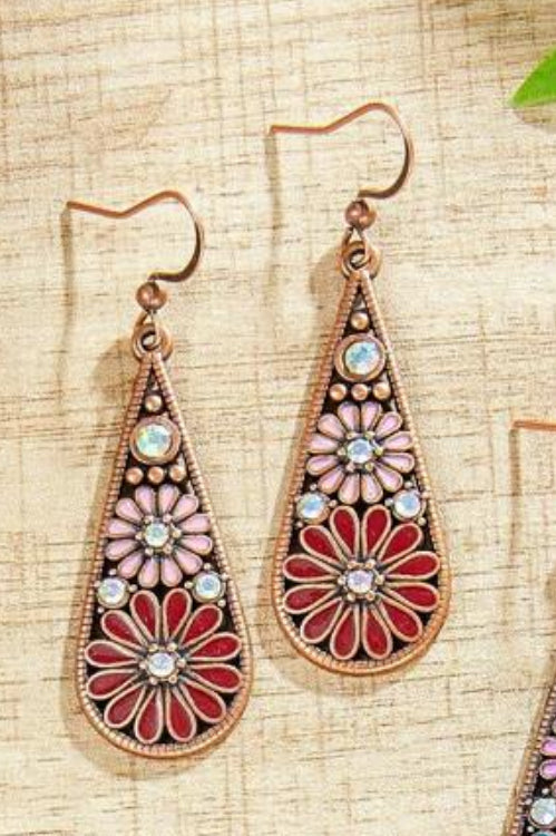 Beautiful Colorful Drop Earrings - Several Colors