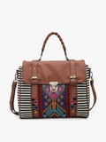Sedona Embroidered Satchel Purse