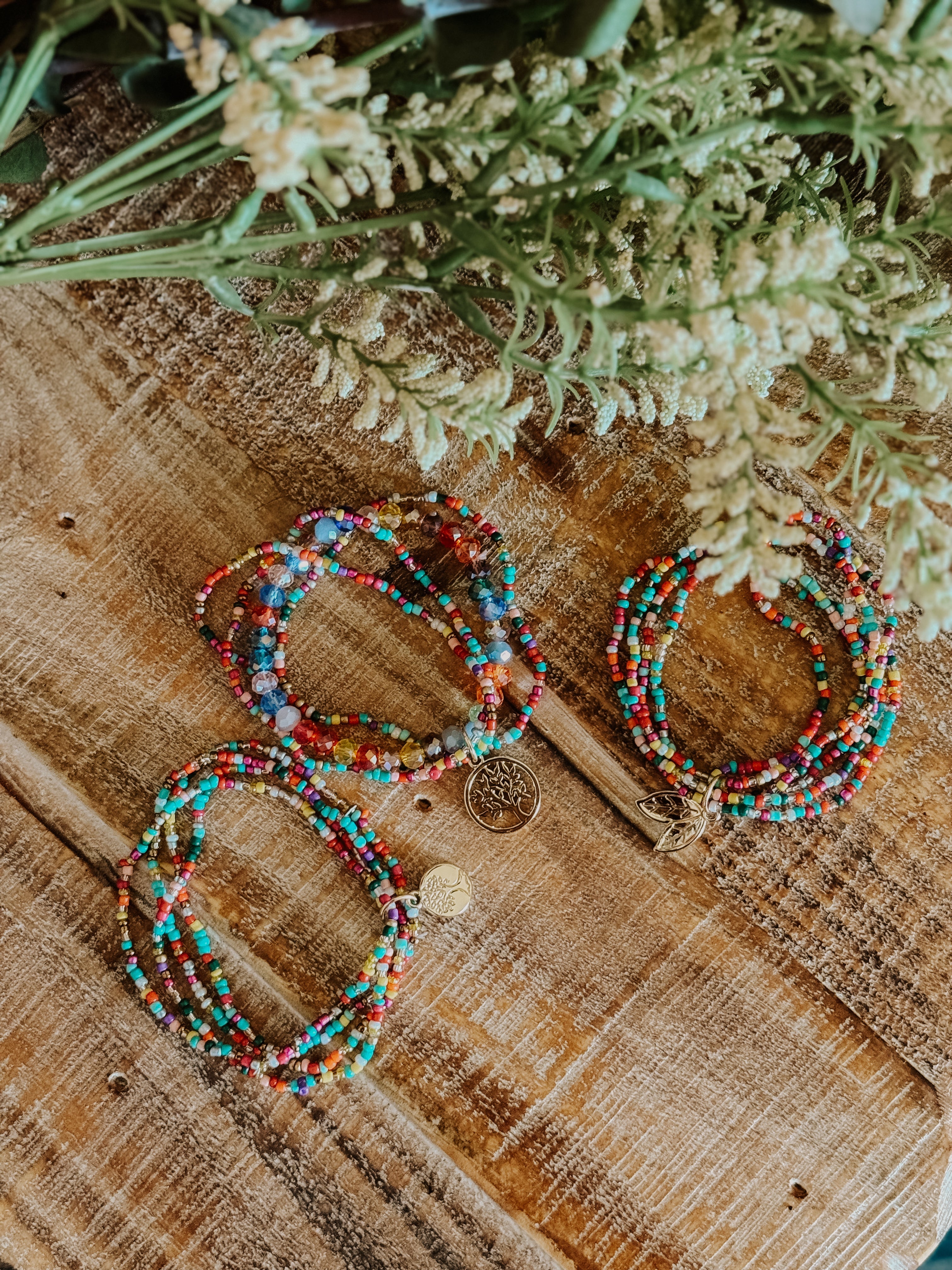 Beautiful Colorful Stacking Bracelet Set