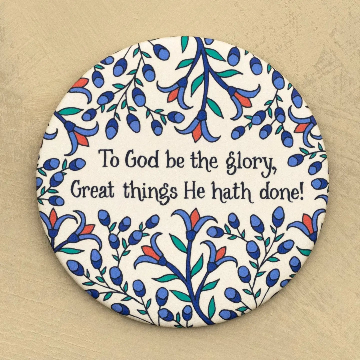 To God Be the Glory Hymn Magnet