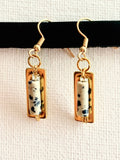 Cookie Handmade Dalmatian Jasper Earrings
