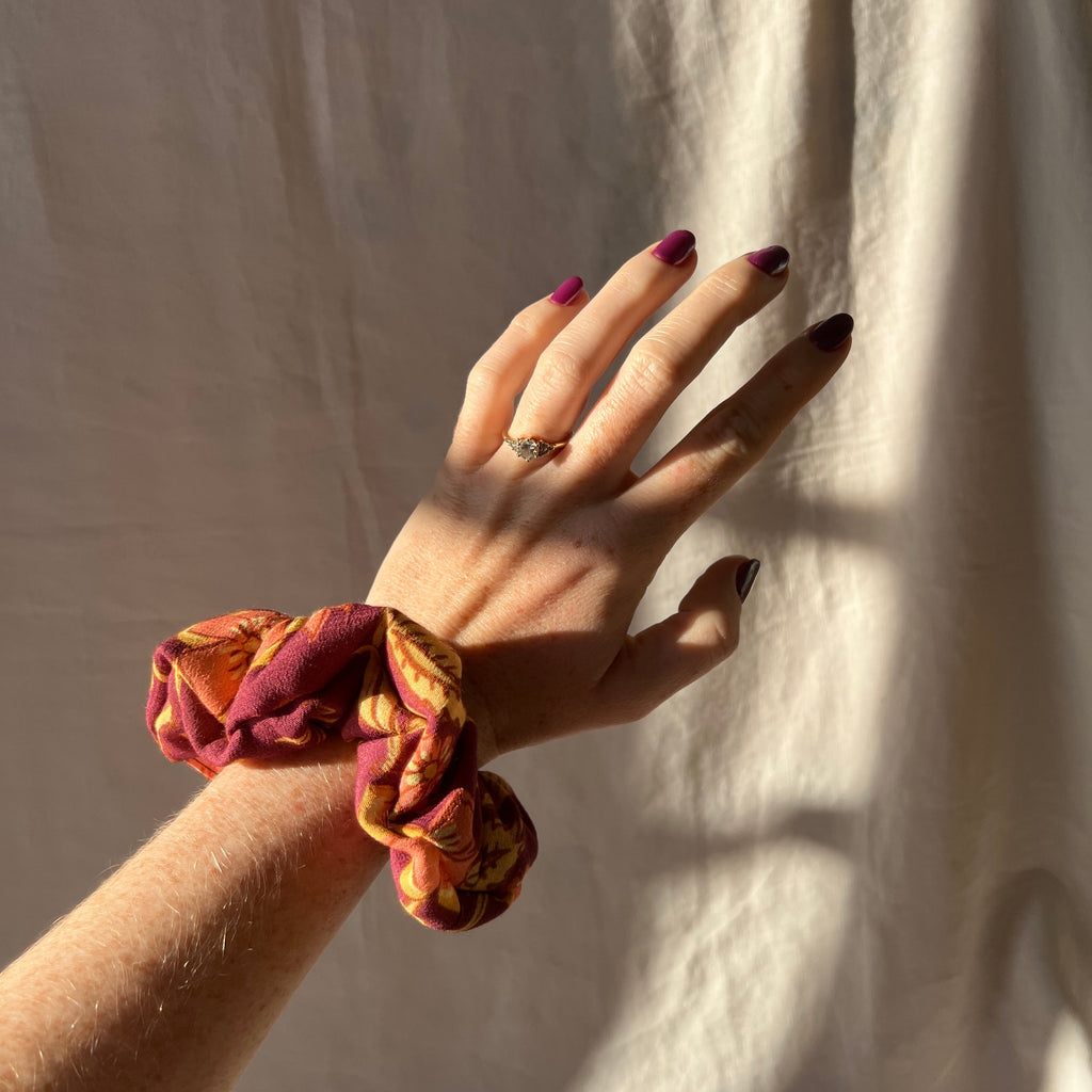Midnight Marigold Scrunchie