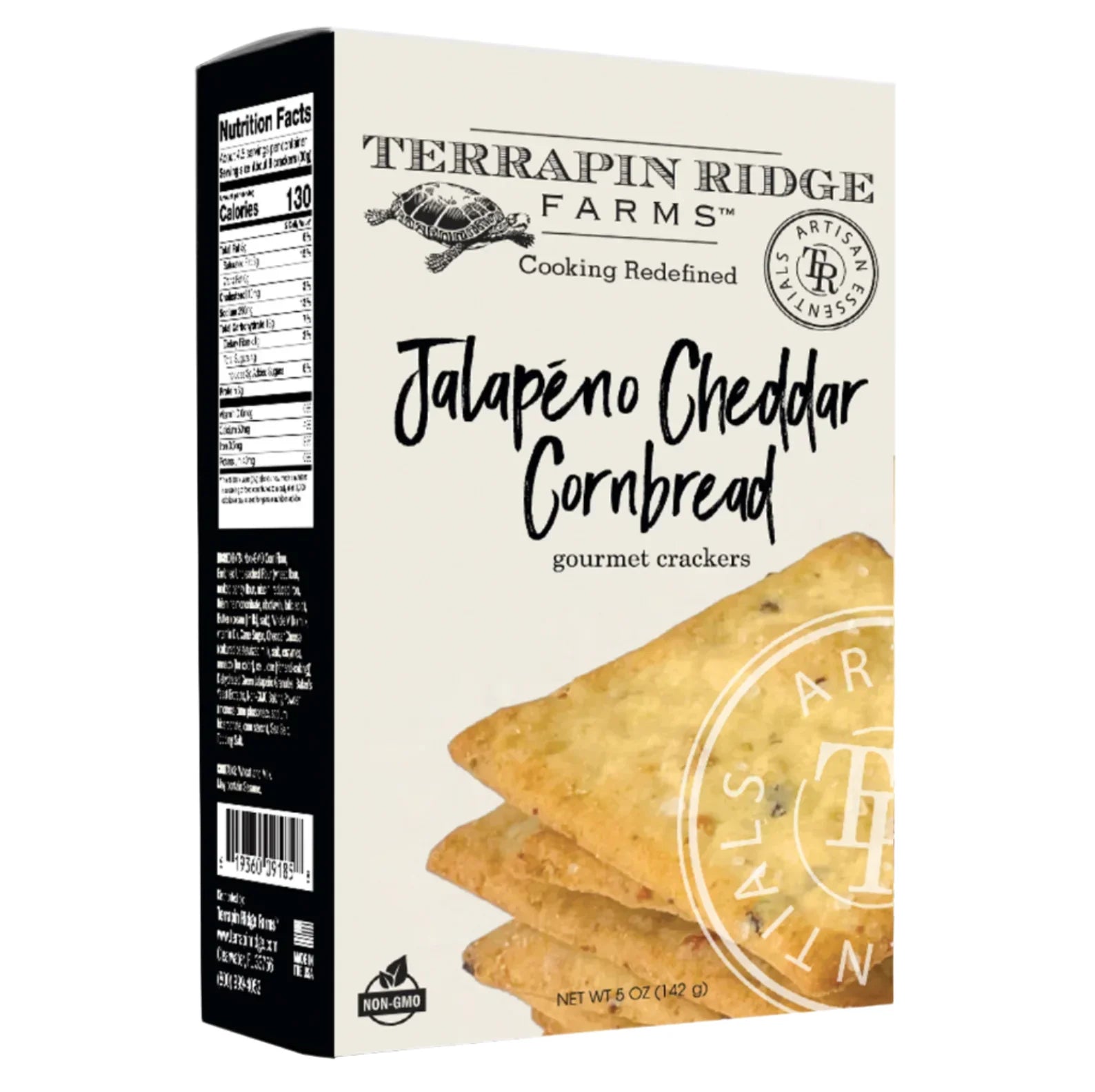 Terrapin Ridge Farms Jalapeno Cheddar Cornbread Gourmet Crackers