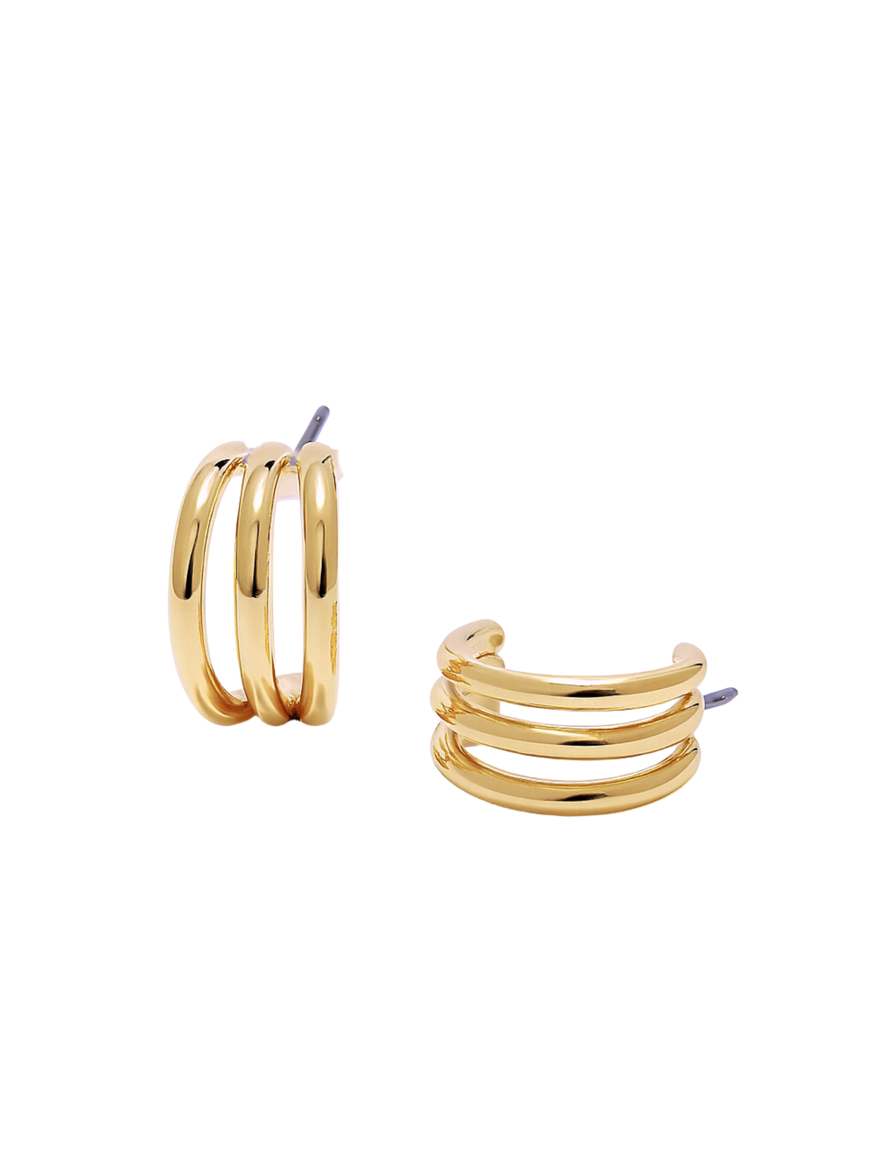 Keera Triple Layer Hoops