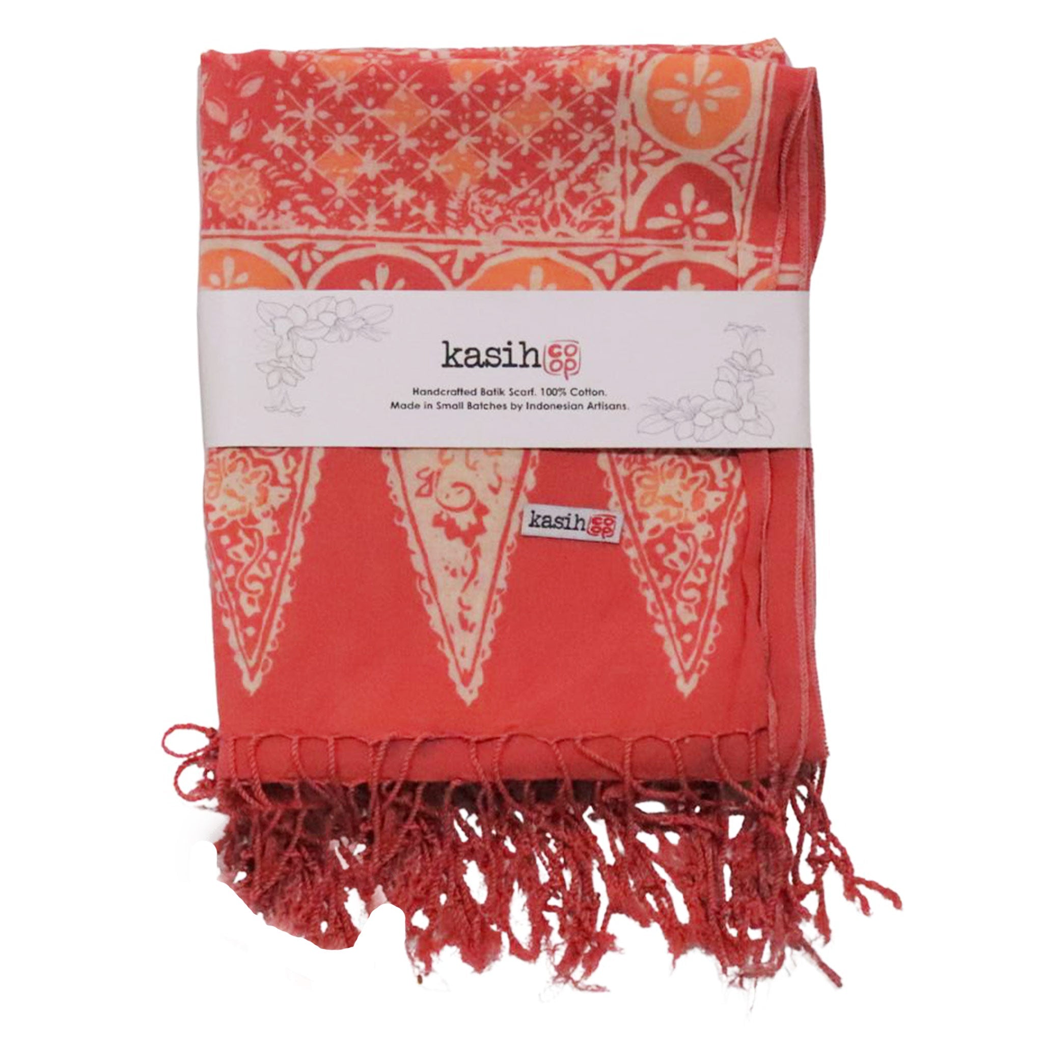 Handmade Batik Scarf - Cotton - Wildflower