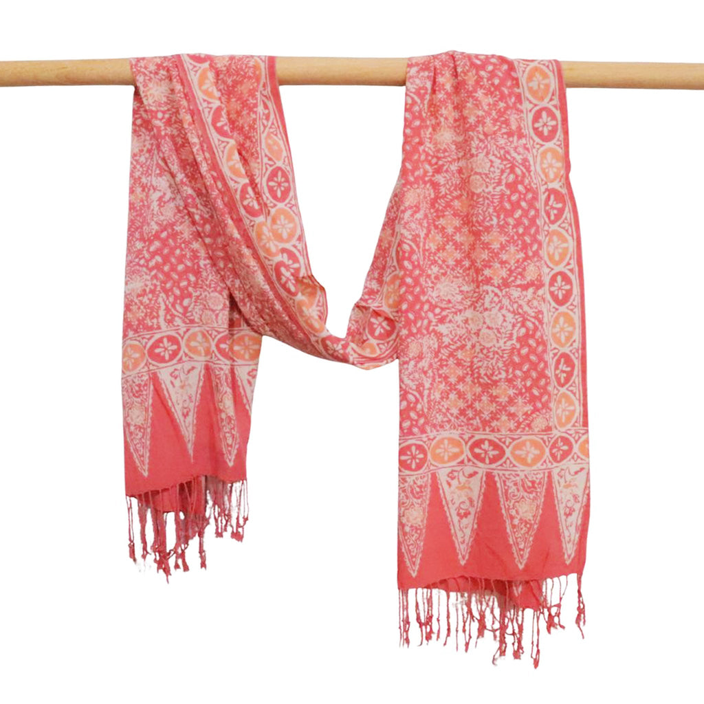 Handmade Batik Scarf - Cotton - Wildflower