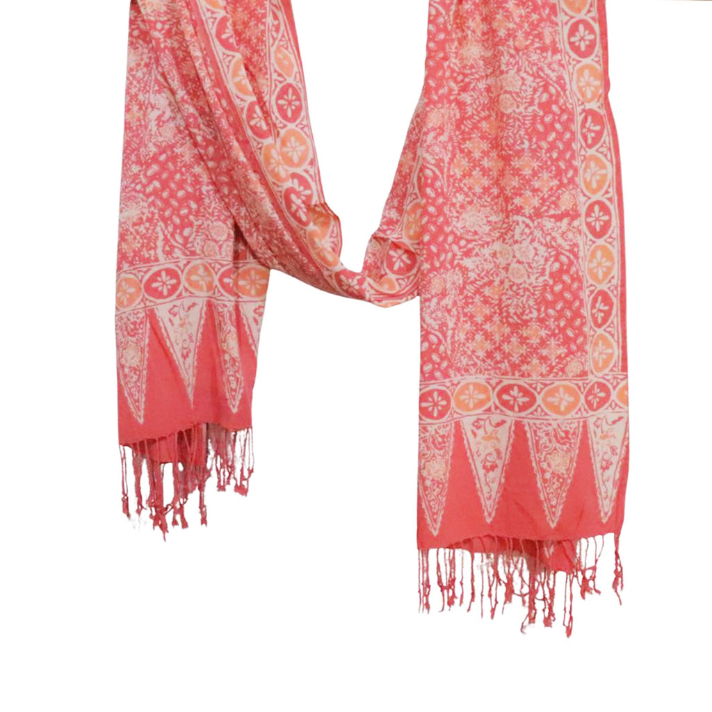 Handmade Batik Scarf - Cotton - Wildflower
