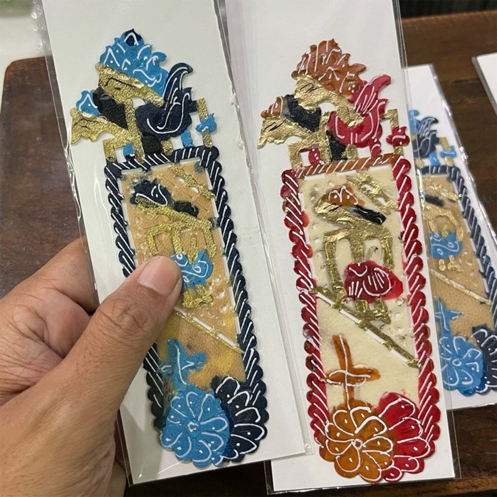 Leather Shadow Puppet Indonesian Wayang Bookmark