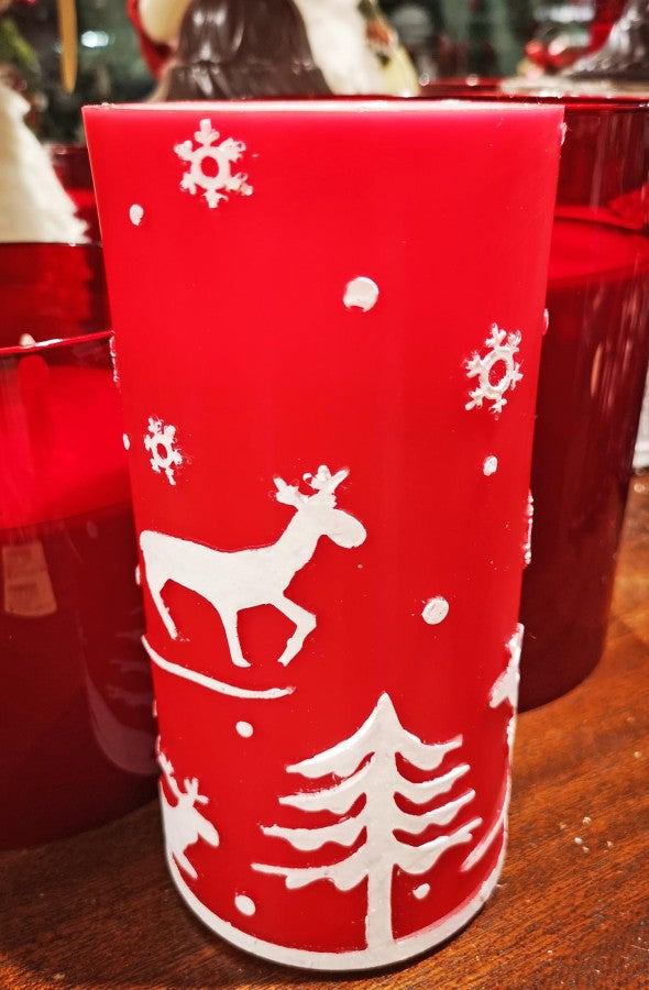Winter Buck & Pine Water Candle