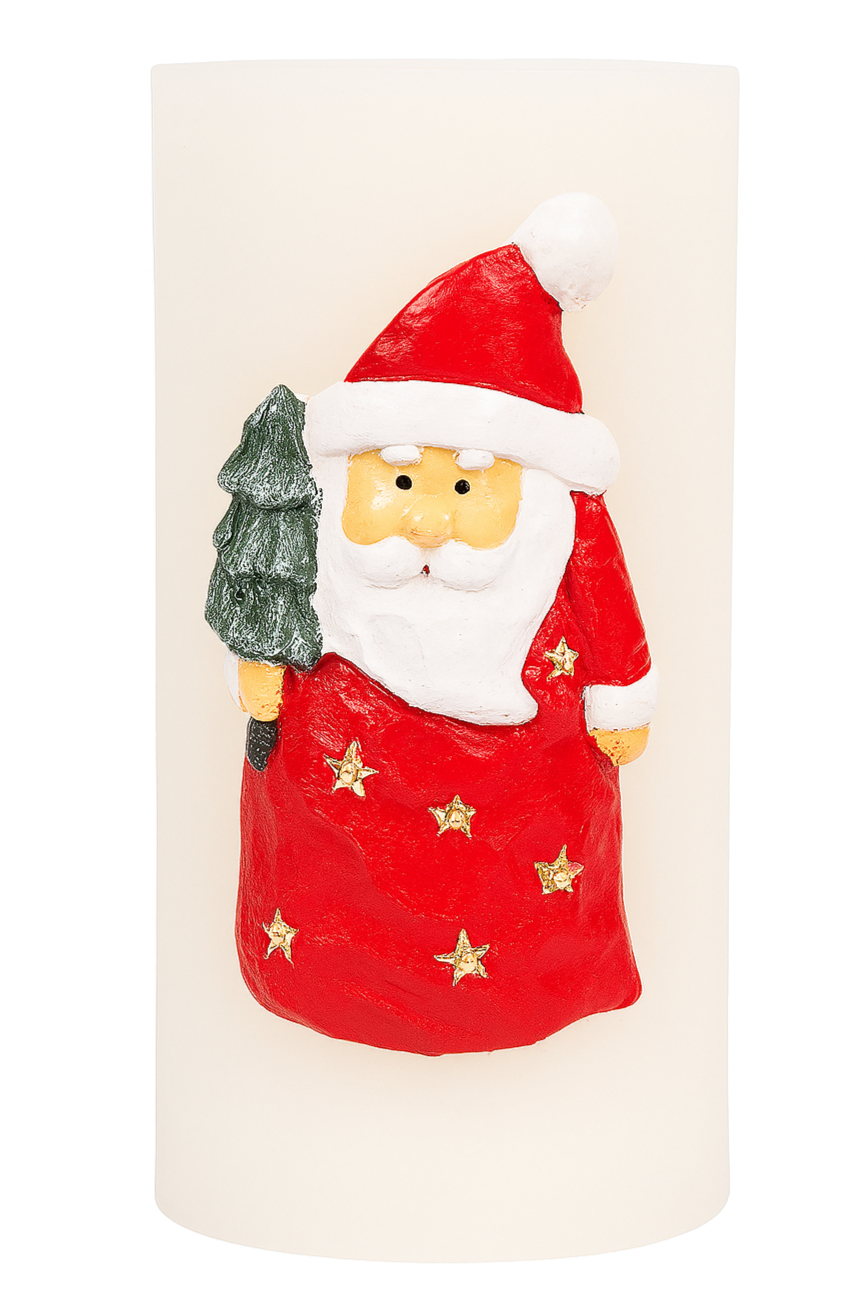 Santa Water Candle