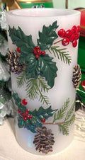 Christmas Holly Water Candle